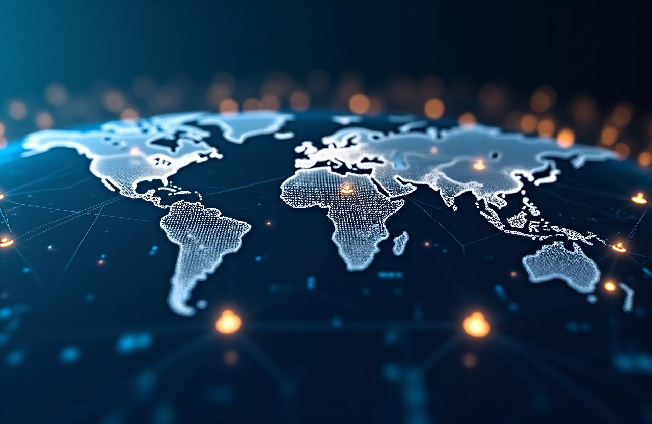 Global logistics network visualization